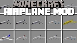 Minecraft AIRPLANE MOD  BOEING 707 PLANE CRASH [upl. by Naamana]