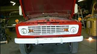 SOLD 1963 Ford F750 fire truck cold start [upl. by Kelley248]