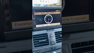 Mercedes Benz W204 Uhrzeit einstellen [upl. by Docilla]