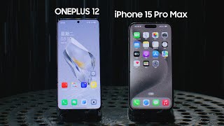 ONEPLUS 12 IP65  Water Touch Test vs iPhone 15 Pro Max [upl. by Ahtanoj]