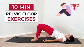 10 Min Pelvic Floor Exercises at Home  Strengthen Your Core  Improve Bladder Health pelvicworkout [upl. by Ninos]