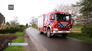 Brandweer bevrijdt vastzittende ree in hekwerk Oenerweg Heerde  ©StefanVerkerknl [upl. by Coryden]