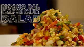 Moong Dal Salad  Sprout and Capsicum Salad  Healthy Recipe  High Protein Salad  Cook Book [upl. by Leruj25]