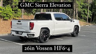 2021 GMC Sierra Elevation  With 26” Vossen HF64 Wheels [upl. by Belvia]