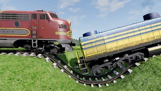 Trains Vs Potholes 43– BeamNG Drive [upl. by Eninahs790]