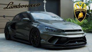 Transforming VW Scirocco to a Lamborghini  Lamborocco Concept by F U R X [upl. by Ettelrats]