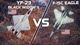 YF23 Black Widow II Vs F15C Eagle  Technological Gap  Digital Combat Simulator  DCS [upl. by Eardna225]