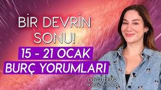 BİR DEVRİN SONU  15  21 Ocak Burç Yorumları  Astroloji Gurusu [upl. by Leval]