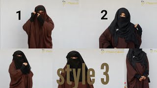 3 Styles With 1 Jilbab Full Coverage Jilbab Styles Tutorial With Niqab ft Modest CollectionNiqaBee [upl. by Snook]