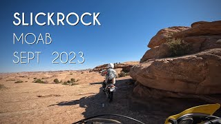 Slickrock bike trail in Moab September 2023 4K [upl. by Lanza]