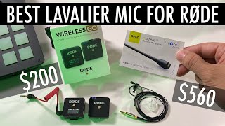 Best Lavalier Mic for RØDE Wireless GO DPA 4063 Lavalier GO smartLav Shure MVL Compared [upl. by Adrienne]