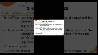 Bound morphemes Sufixes prefixes boundmorphmeenglish shortvideo [upl. by Ketty]