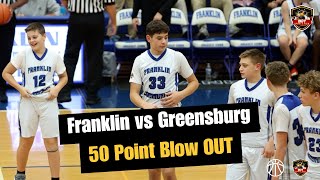 Biggest Blowout Ever 50 points Franklin Community vs Greensburg [upl. by Eanaj]