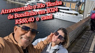 R8640 o Casal para atravessar o Rio Tâmisa em Londres de Bondinho 2024 😉😉👏👏 [upl. by Salomi564]