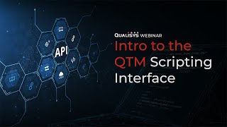 Qualisys Webinar  Intro to Scripting in QTM [upl. by Gitlow14]