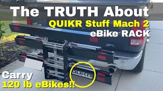 eBike Rack  WATCH Before You Buy QUIKR STUFF Mach 2 [upl. by Introc]