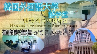 韓国外国語大学 語学堂 通翻訳過程ってこんなとこ！ [upl. by Ellennaj]