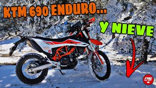 PRIMERA RUTA KTM 690 ENDURO R  KTM 690 R POR LA NIEVE  UNAS FOTOS PARA EL INSTAGRAM  KTM 690 [upl. by Boyt]