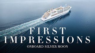 Silver Moon Review 2021  Greek Islands Cruise  First Impressions [upl. by Crudden]