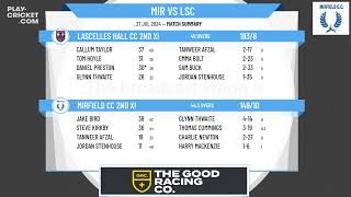 Mirfield CC 2nd XI v Lascelles Hall CC 2nd XI [upl. by Ynohtnaluap756]