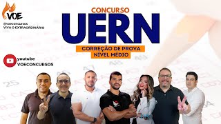 Concurso UERN nível médio Correção da prova [upl. by Ilatan]