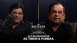 Ali amp Brahmanandam as Timon amp Pumbaa  Mufasa The Lion King  In Cinemas 20 December [upl. by Zsolway]