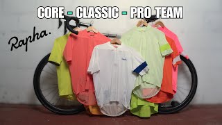 Core vs Classic vs Pro Team Rapha Jersey Showdown [upl. by Lew44]