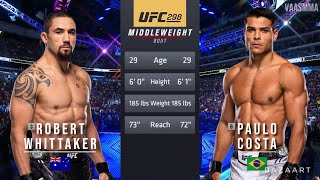 ROBERT WHITTAKER VS PAULO COSTA FULL FIGHT UFC 298 [upl. by Cyprian881]