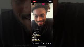 Davine jay ig live bri chief joins ig live [upl. by Aztinad924]