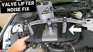 FORD ENGINE VALVE LIFTER NOISE TICKING FIX FORD COYOTE 5 0 FORD F150 F 150 MUSTANG [upl. by Asoramla]