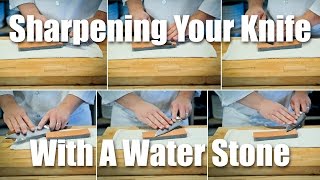 How To Sharpen Your Knife With A Water Stone [upl. by Haggai]