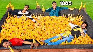 Living 24 Hours With 1000 Screaming Chickens Challenge  चिल्लाने वाले मुर्गों के साथ 24 घंटे [upl. by Meris]