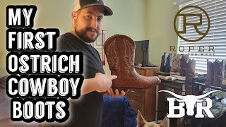 My First Ostrich Cowboy Boots A Detailed Review [upl. by Wilmott]