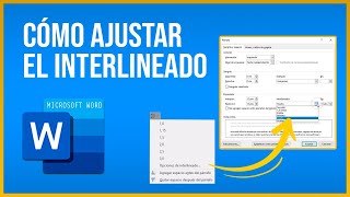 Cómo ajustar el interlineado de un documento en Word [upl. by Rinaldo]