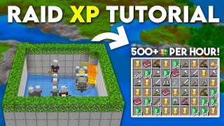 Raid Farm Minecraft Bedrock 121 Tutorial MCPEXboxPS4Nintendo SwitchWindows10 [upl. by Lemrej]