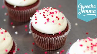 Perfect Red Velvet Cupcake Recipe  Cupcake Jemma [upl. by Nahaj]