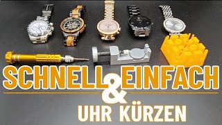 Uhr kürzen ganz einfach  Uhrenarmband selbst anpassen  Anleitung Deutsch [upl. by Adivad506]