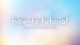 How to Set Up Animated Food Pack Drink Pack and Pre Pack [upl. by Iruam]