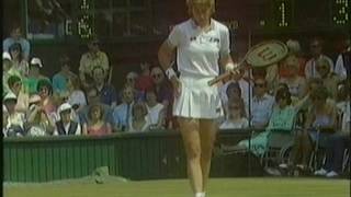 1984 Wimbledon SF Chris Evert Hana Mandlikova 34 [upl. by Arbed579]