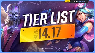 NEW TIER LIST for PATCH 1417  League of Legends [upl. by Namruht]