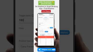 LIVE  How to Set Stoploss in Angel Broking  Stop Loss Trailing stockmarket optiontrading [upl. by Ilyak]