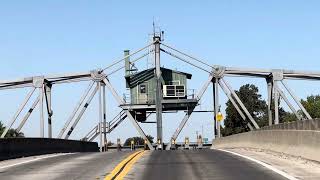 Mokelumne river swing bridge [upl. by Nehttam]