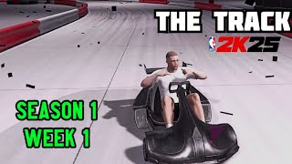 THE TRACK SEASON 1 WEEK 1 how to complete the race gameplay NBA 2k25 [upl. by Arman]