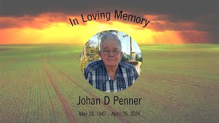 Johan Penner Funeral April 29 2024 [upl. by Wycoff]