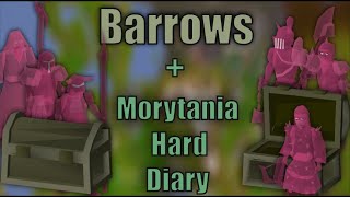 OSRS 2023 1hr of Barrows with Trident of the swamp  Hard Morytania Diary [upl. by Oech47]