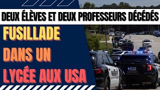 Nouvelle fusillade dans un établissement scolaire aux usa en Géorgie [upl. by Aicilav282]