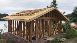 Frame House Diy All Construction in 14 Minutes [upl. by Ignacio]