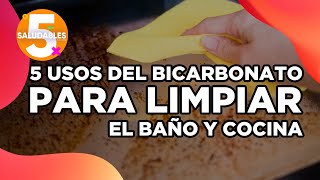 ¡5 formas de usar BICARBONATO para la limpieza del hogar  Salud180 [upl. by Ellac]