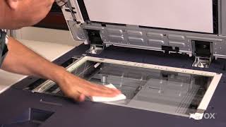 Xerox® PrimeLink® B9100911091259136 Printer  Cleaning the Platen Glass [upl. by Zwick]