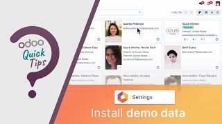 Odoo Quick Tips  Install Demo Data [upl. by Votaw]